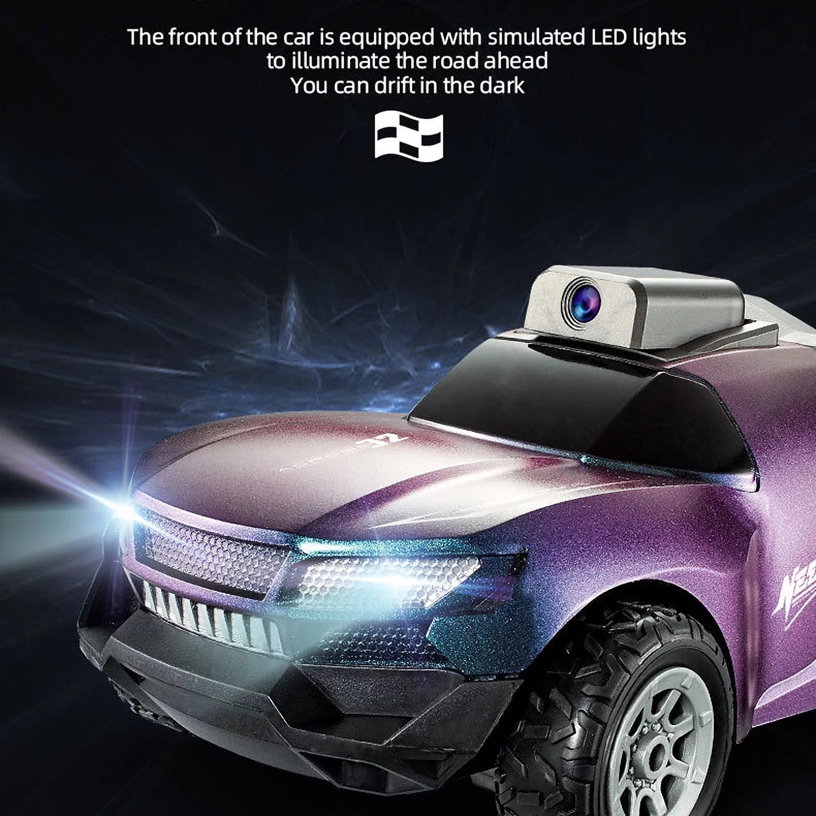 High-Speed FPV RC Car with HD 1080P Camera - Adjustable Speed & Customizable Shells - Perfect Gift for Kids and Adults!