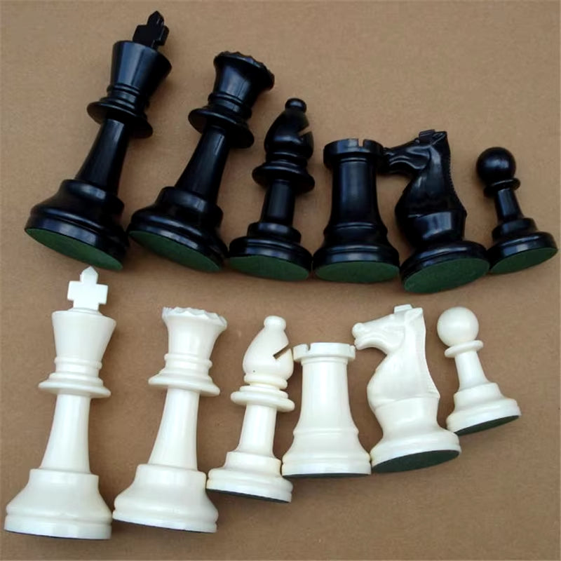 Medieval Chess Set - 65/75 Resin Pieces with 34Cm/42Cm Chessboard for Ultimate Strategy Games