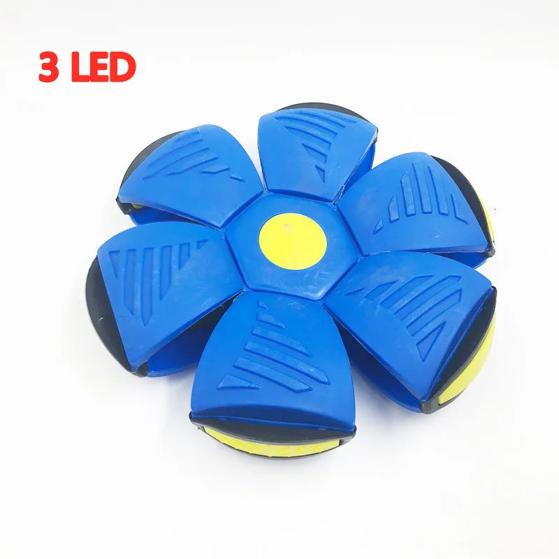 LED Flying UFO Disc Ball - Glow-in-the-Dark Outdoor Toy for Kids - Perfect for Garden Games and Active Play