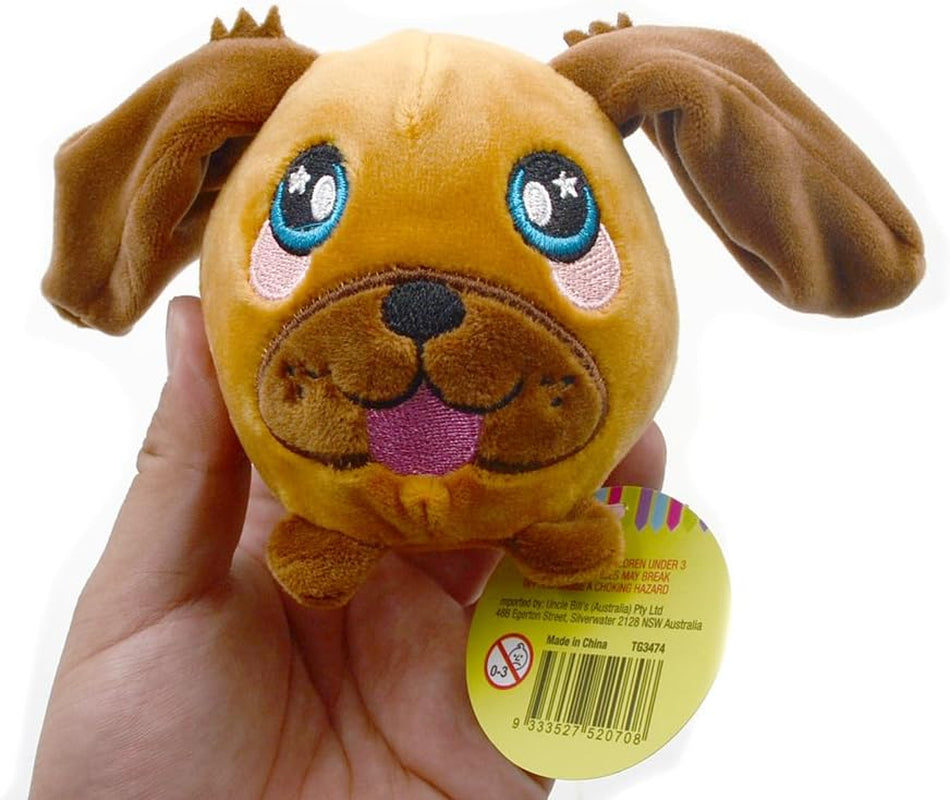 SGS Tested Safety Pu Foamed Squish Ball Squishes Toy Squishys Toys (Dog, 3.5'' (Dia.8.8Cm Ball))