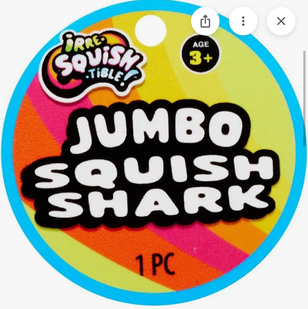 IrreSquishtible Jumbo Shark
