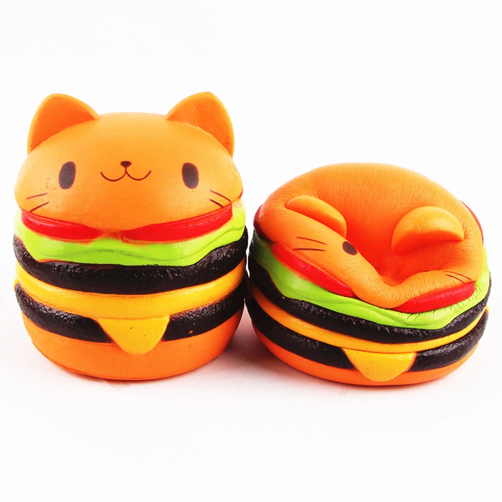 Adorable Slow Cat Burger Stress Relief Toy - Fun Educational Gift for Kids!