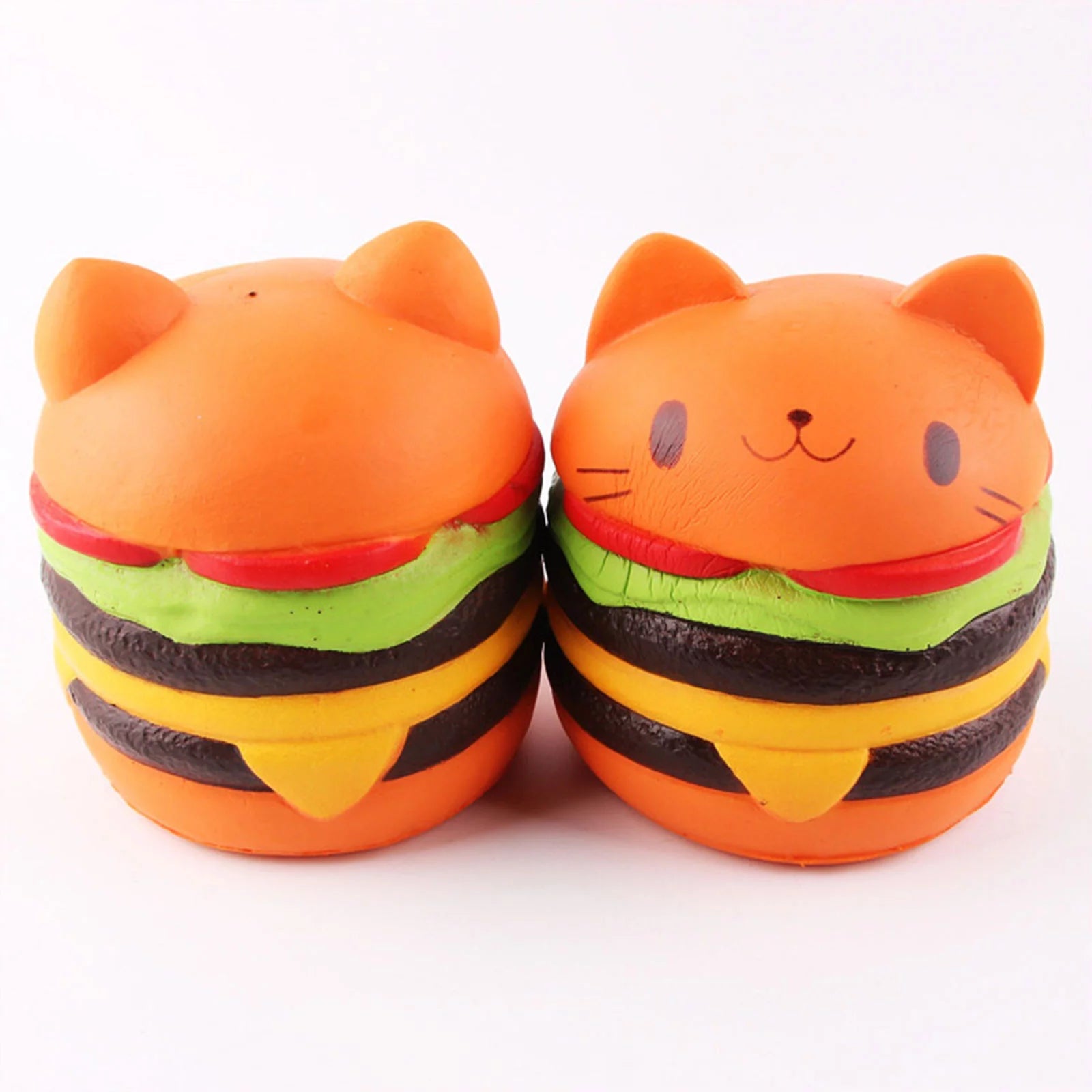 Adorable Slow Cat Burger Stress Relief Toy - Fun Educational Gift for Kids!