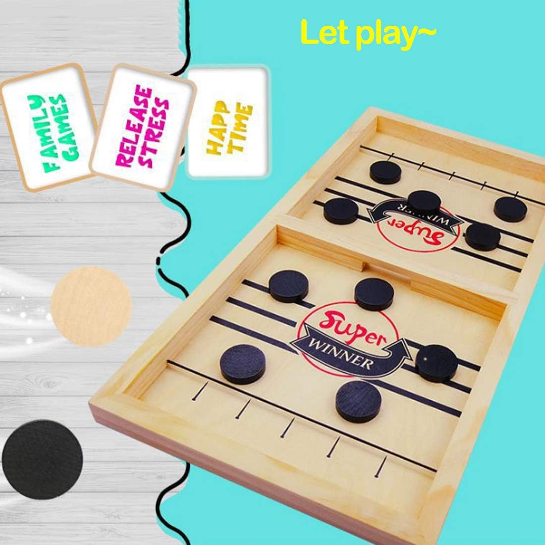 Ultimate Fast Sling Puck Game - Exciting Board Game for Kids & Adults!