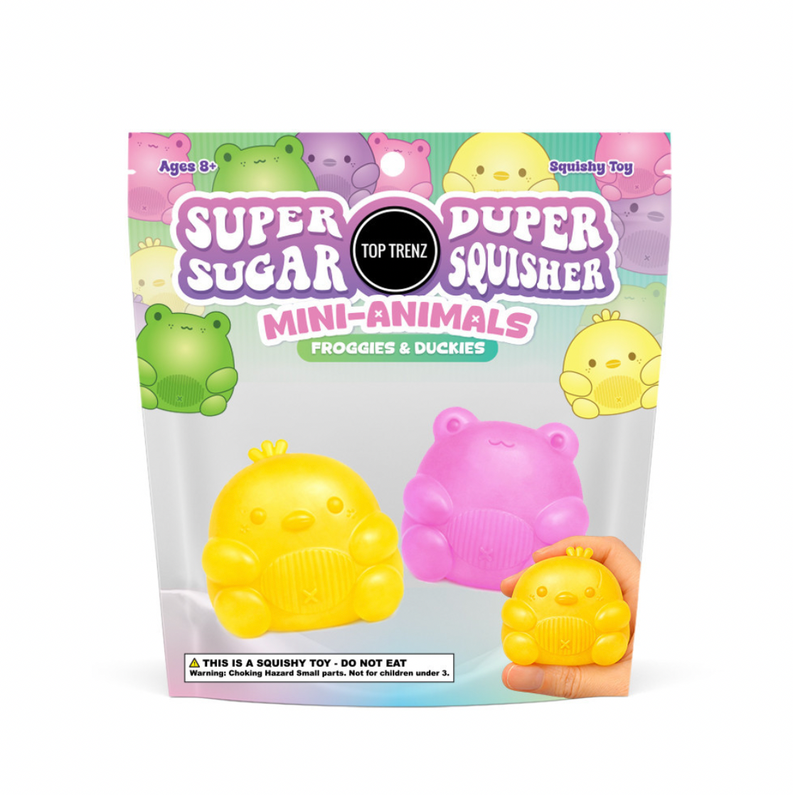 Mini Animals Sugar Squisher - 2pk Froggies and Duckies