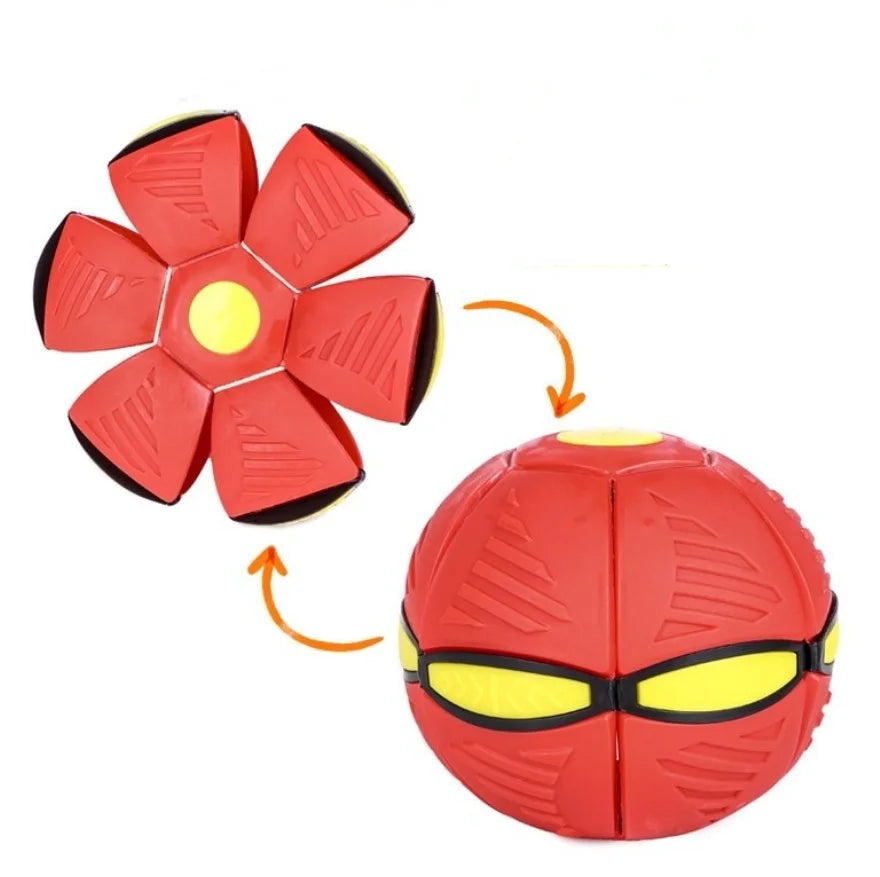 LED Flying UFO Disc Ball - Glow-in-the-Dark Outdoor Toy for Kids - Perfect for Garden Games and Active Play