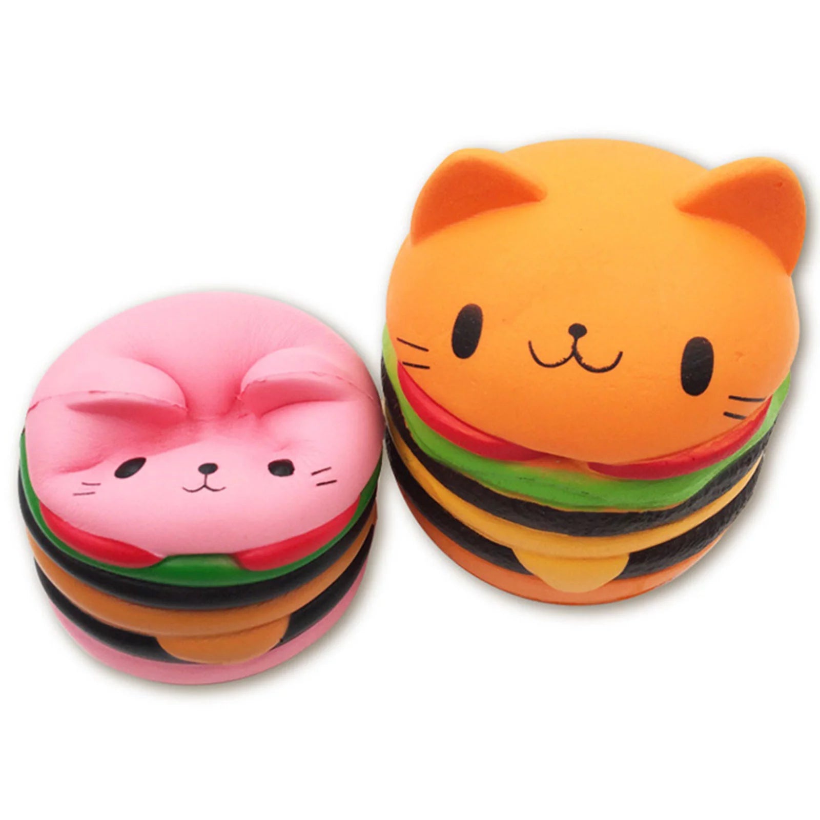 Adorable Slow Cat Burger Stress Relief Toy - Fun Educational Gift for Kids!