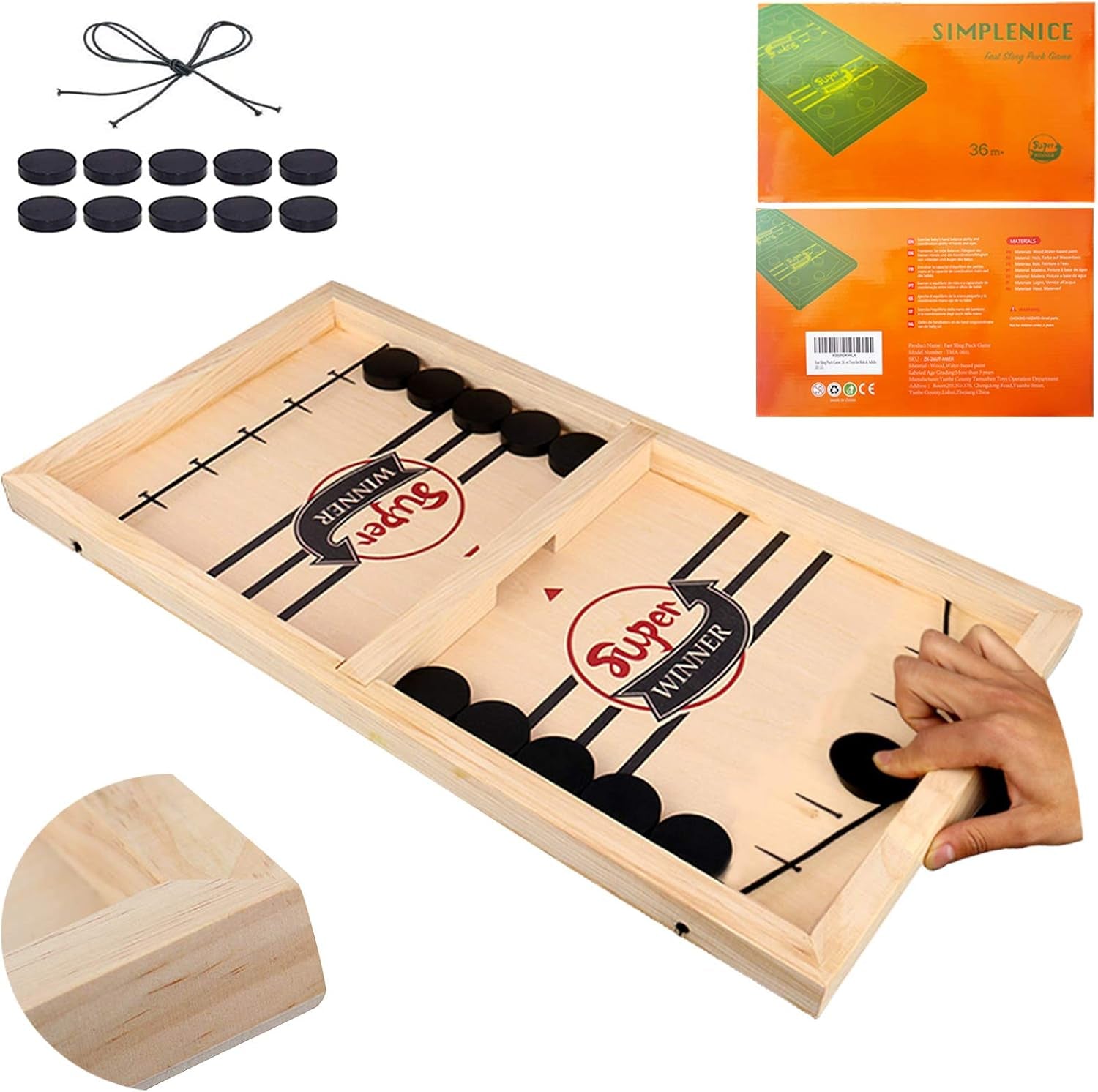 Ultimate Fast Sling Puck Game - Exciting Board Game for Kids & Adults!