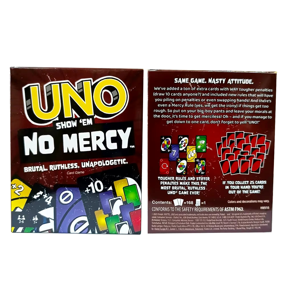 No Mercy Card Game - Perfect for Family Fun and Parties! Ideal for Birthdays and Christmas!