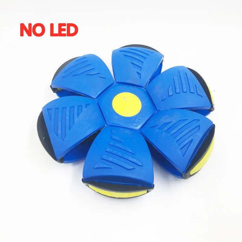 LED Flying UFO Disc Ball - Glow-in-the-Dark Outdoor Toy for Kids - Perfect for Garden Games and Active Play