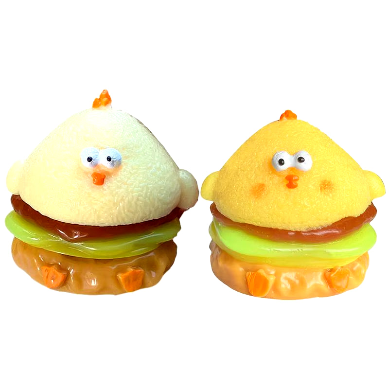 Soft Chick Hamburg Stress Toys Relief Squishys New Fidget Toy Mini Relief Squeeze Toy