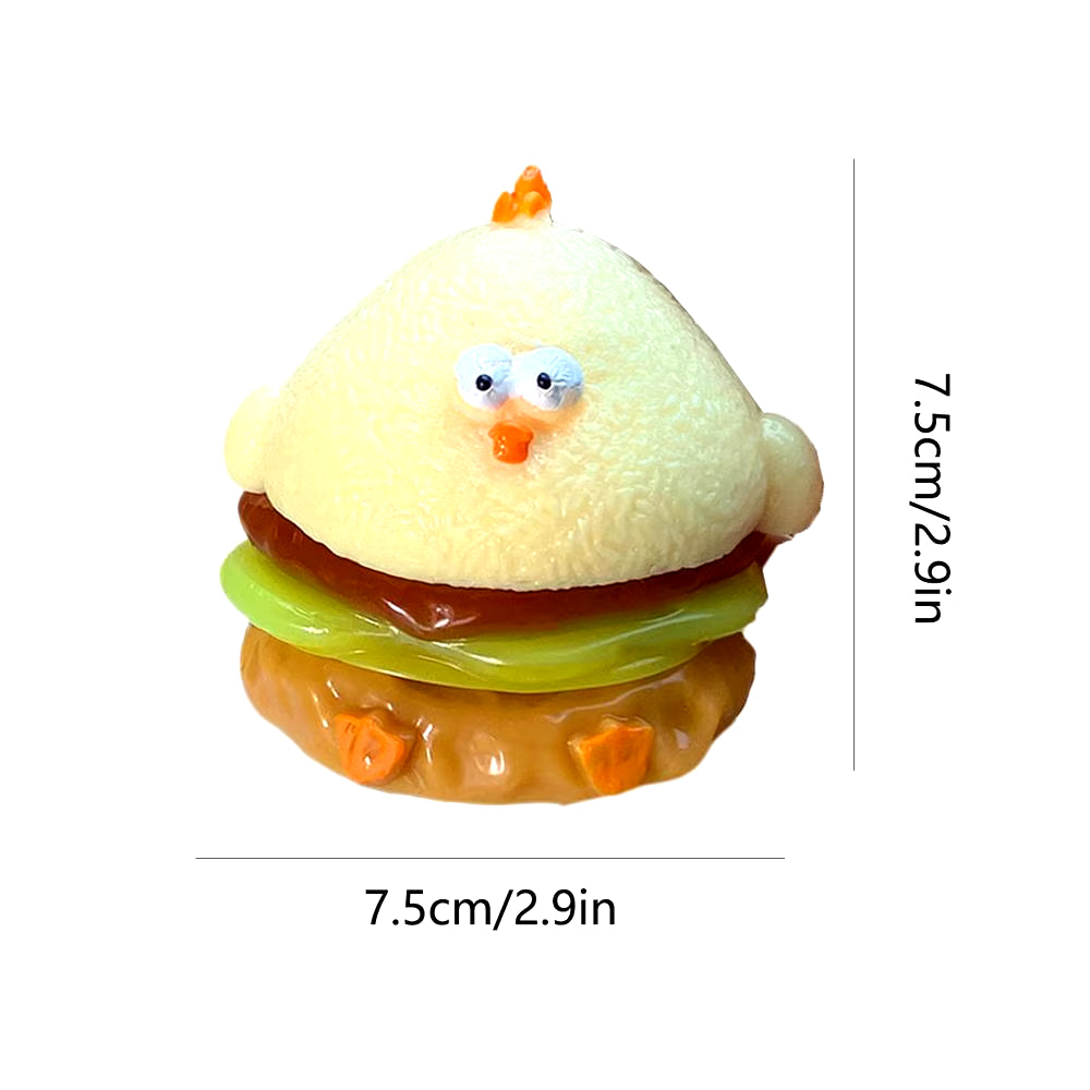 Soft Chick Hamburg Stress Toys Relief Squishys New Fidget Toy Mini Relief Squeeze Toy