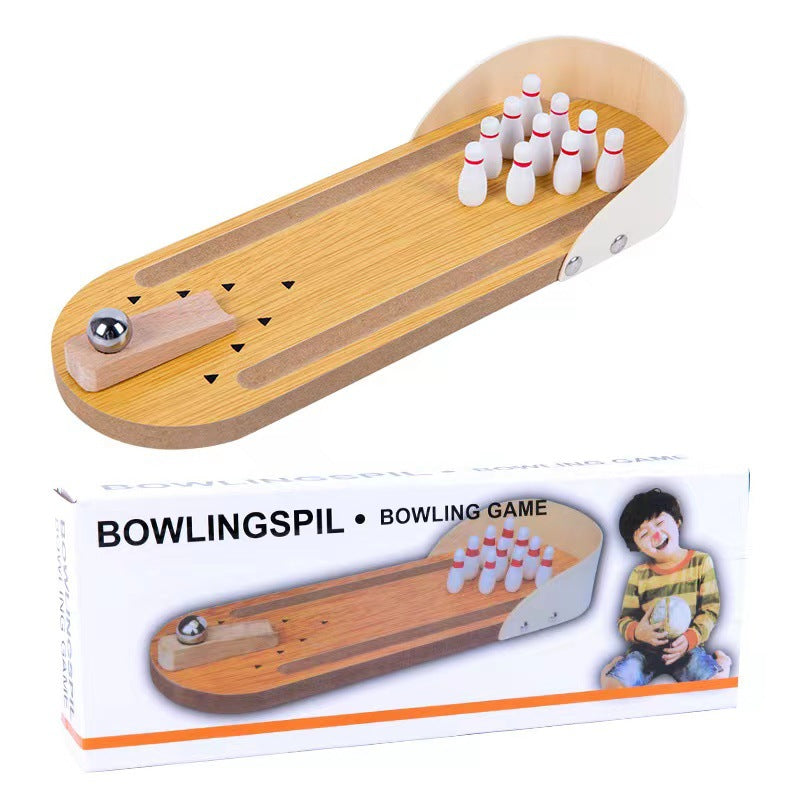 Mini Bowling Game Set - Fun Tabletop Arcade for Stress Relief and Gag Gifts for All Ages!