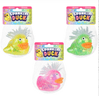 Three Sparkleee Duck toys in different colors on their packaging with a white background.