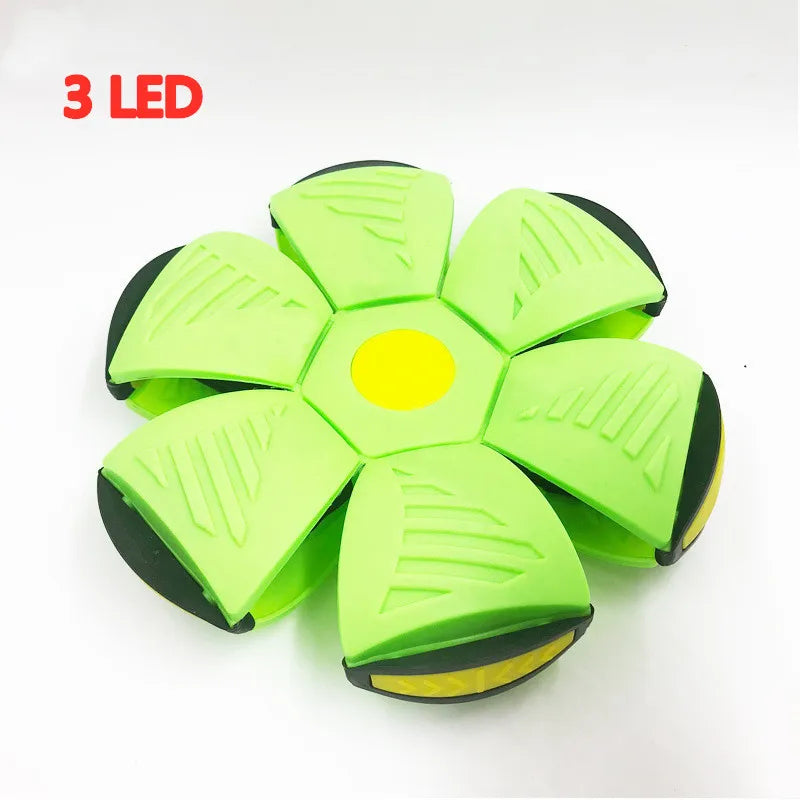 LED Flying UFO Disc Ball - Glow-in-the-Dark Outdoor Toy for Kids - Perfect for Garden Games and Active Play