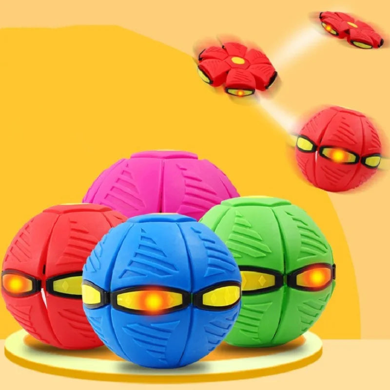 LED Flying UFO Disc Ball - Glow-in-the-Dark Outdoor Toy for Kids - Perfect for Garden Games and Active Play