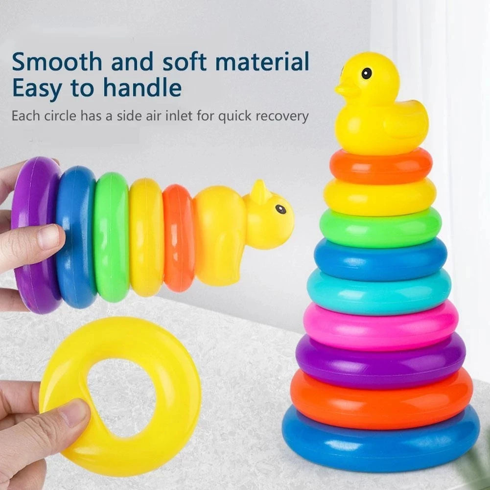 Montessori Rolling Ball Toy - Engaging Stacking Track for Baby Development and Learning