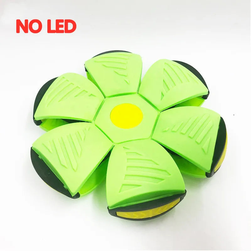 LED Flying UFO Disc Ball - Glow-in-the-Dark Outdoor Toy for Kids - Perfect for Garden Games and Active Play