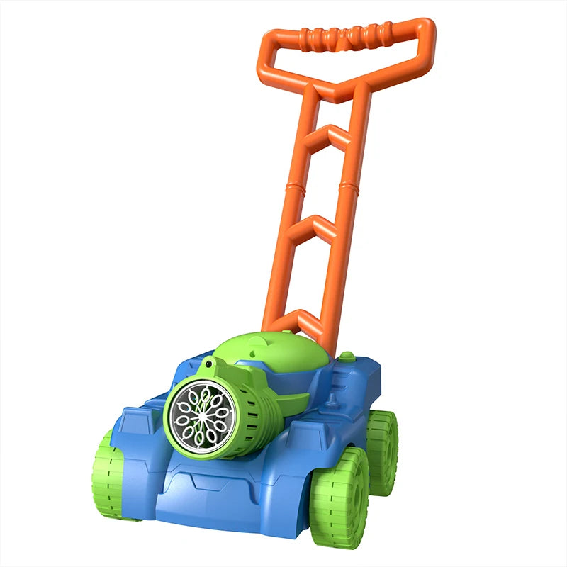 All-in-One Outdoor Fun: Automatic Lawn Mower Bubble Machine, Weeder, Soap Maker & Baby Activity Walker - Perfect Gift for Kids!