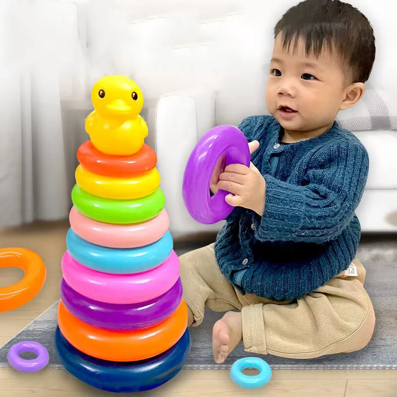 Montessori Rolling Ball Toy - Engaging Stacking Track for Baby Development and Learning