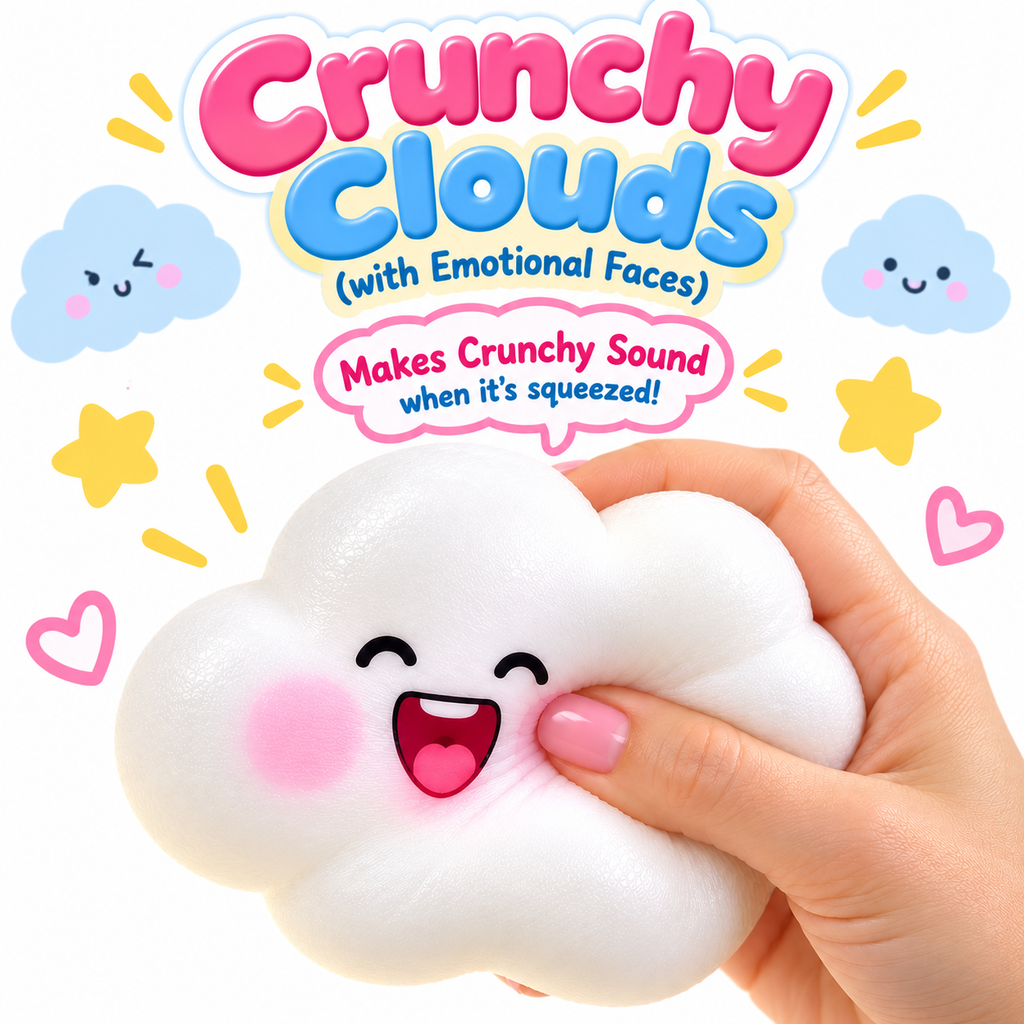 Crunchy Clouds (with Emotional Faces) Squishy