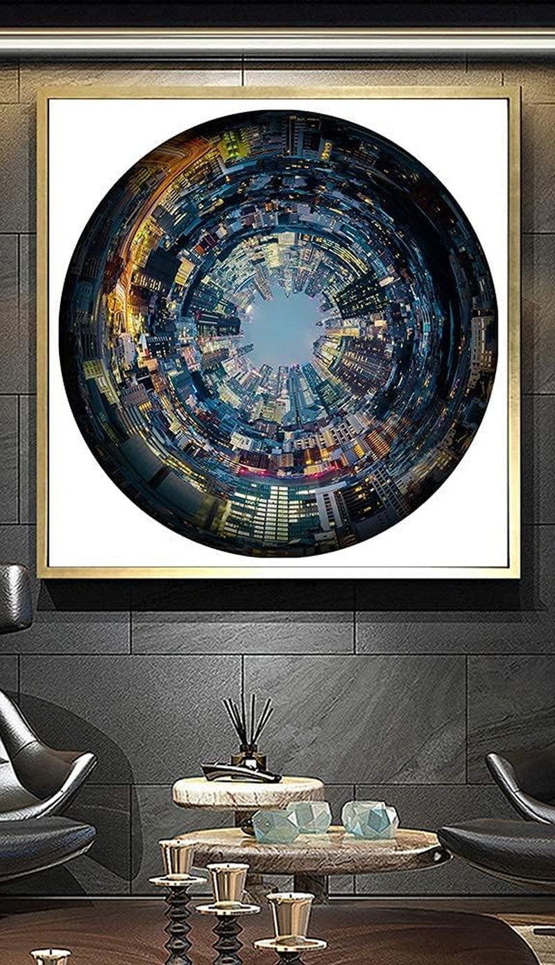 City Vision 1000-Piece Round Jigsaw Puzzle - Perfect for Adults and Teens, Stunning Art Design