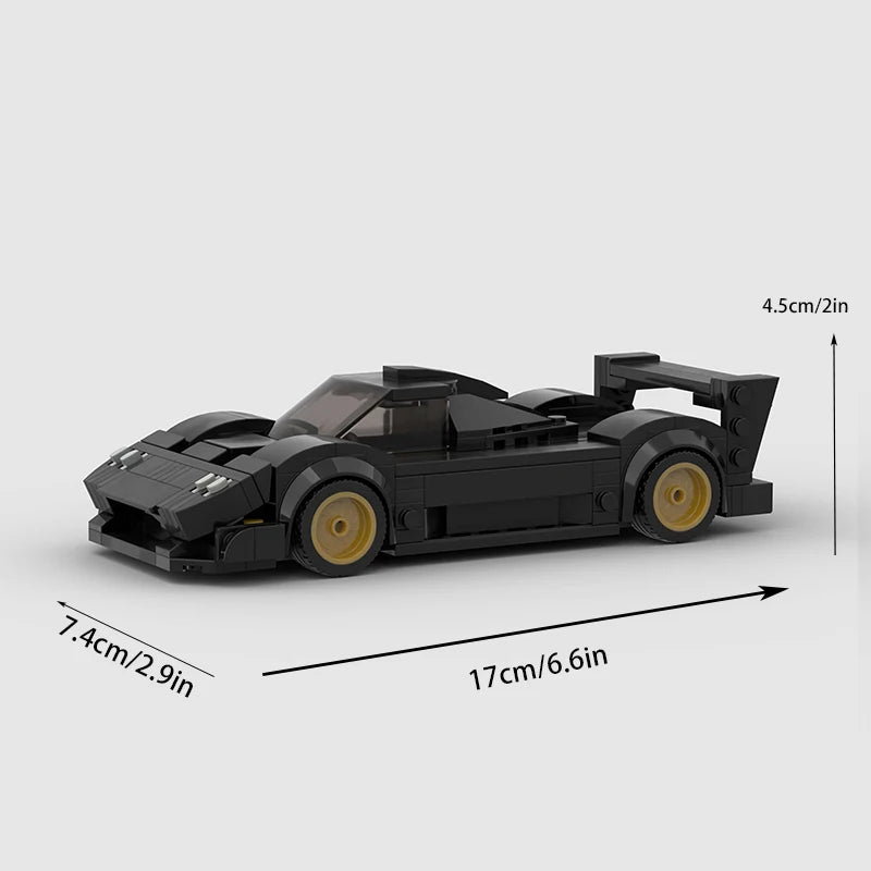 214 Pcs Zonda R Moc Speed Champions Racer Building Blocks - Ultimate Garage Toy Set for Boys