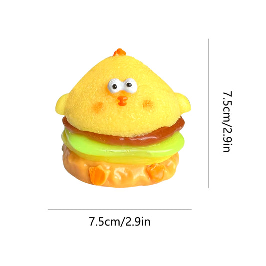 Soft Chick Hamburg Stress Toys Relief Squishys New Fidget Toy Mini Relief Squeeze Toy