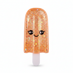 Orange Sugar Swaps Ice Pop – holographic glitter gel squishy sensory toy