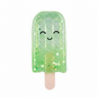 Green Sugar Squeezy Glitter Ice Pop squishy toy
