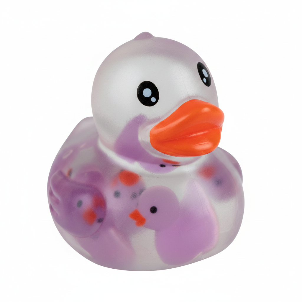 Purple Sugar Smooshies Ducky Duck squishy toy