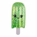 Green Sugar Swaps Ice Pop – holographic glitter gel squishy sensory toy