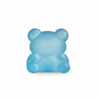 Blue Frog Sugar Squisher squishy slow-rise stress toy on white background