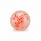 Pink Cracking Wax Ball with Red Strawberries
