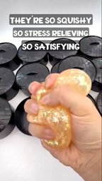 Squishy glow-in-the-dark dumpling being squeezed - jiggly and stress relieving